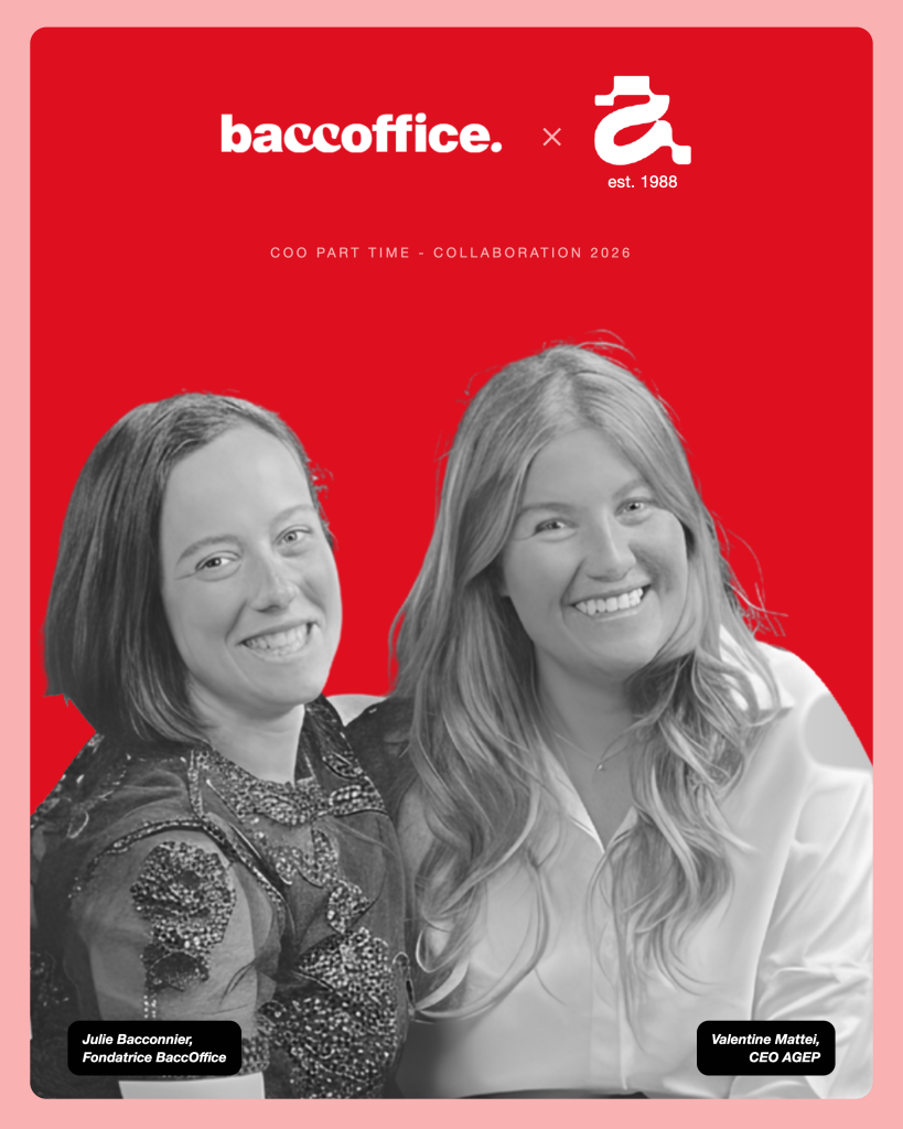 Julie Bacconnier, fondatrice de BaccOffice, et Valentine Mattei, CEO d'AGEP