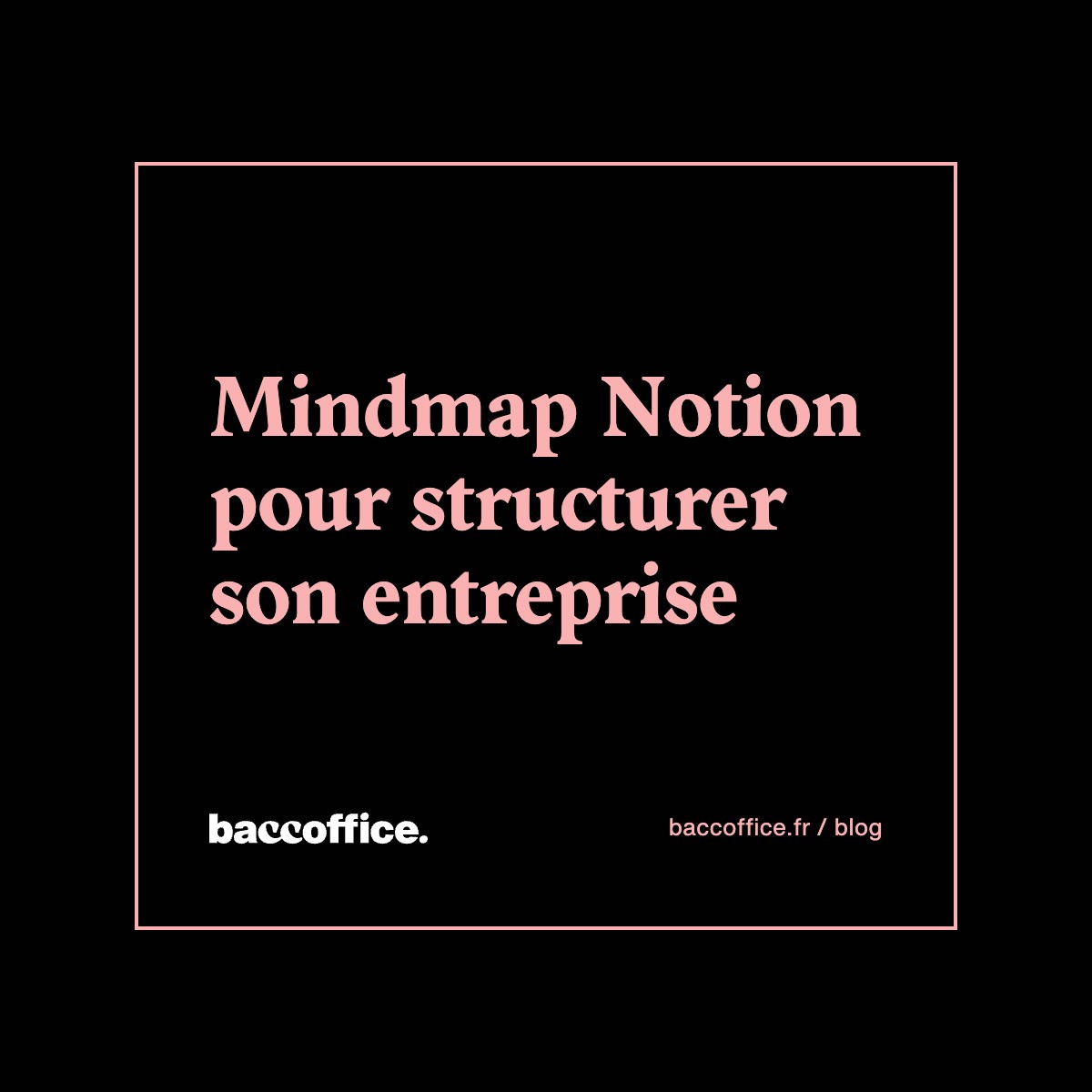 Mindmap Notion pour structurer son entreprise